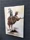 Fors en fraai olieverfdoek op canvas,de rodeo horse rider - 3 - Thumbnail