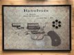 Kunst op hout, een bekend revolver, zeer fraai.-revolver - 0 - Thumbnail