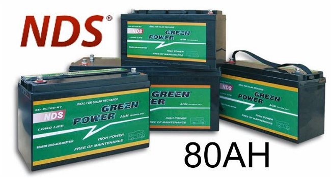 NDS GP 80 Service Accu AGM 12V 80Ah - 0