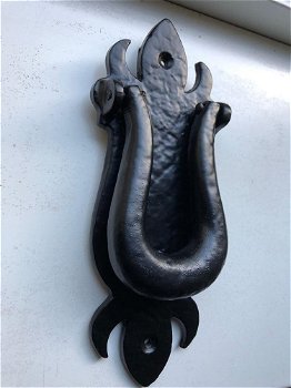 Deurklopper ijzer zwart - als antieke deurklopper, scorpio - 7