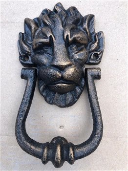 Deurklopper leeuw,gietijzer bronskleurig-leeuw-deurkloper - 2