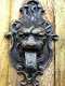leeuw- Deurklopper leeuw, gietijzer bronskleurig- deur - 5 - Thumbnail