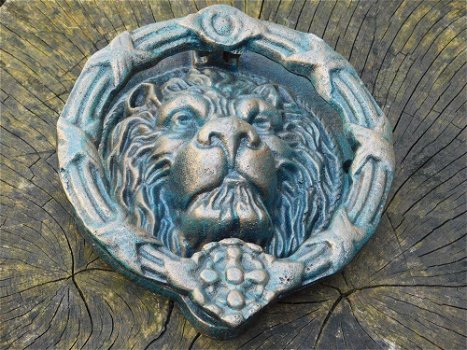 Deurklopper Leeuwenkop, ijzer-leuw -deur decoratie - 4