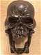 Gietijzeren bruine schedel als deurklopper-schedel-klopper - 2 - Thumbnail