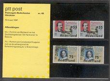 3257 - Nederland postzegelmapje nvphnr. M45 postfris