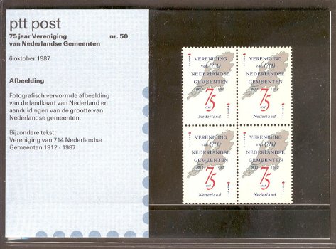 3262 - Nederland postzegelmapje nvphnr. M50 postfris - 0