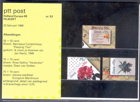3265 - Nederland postzegelmapje nvphnr. M53 postfris - 0
