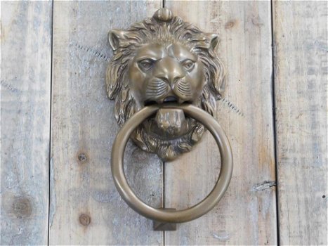 Hoge kwaliteit messing deurklopper Lion -kloppers deur - 2