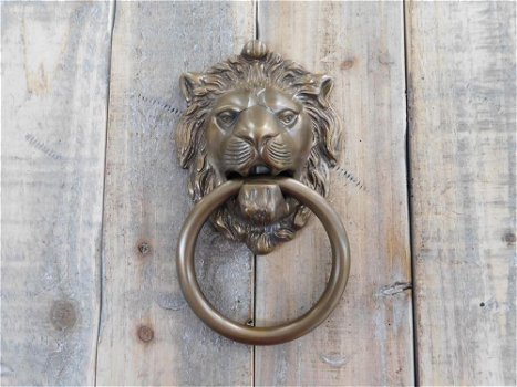 Hoge kwaliteit messing deurklopper Lion -kloppers deur - 4