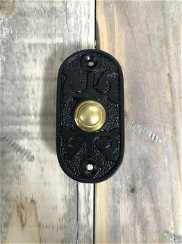 Bel in zwart - moderne deurbel m - deurbel-huis deur bel - 1