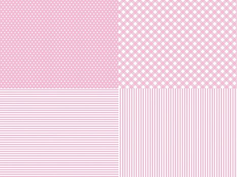 printables backgrounds DOTS pink uitprintbare achtergronden stippeltjes pink - 3