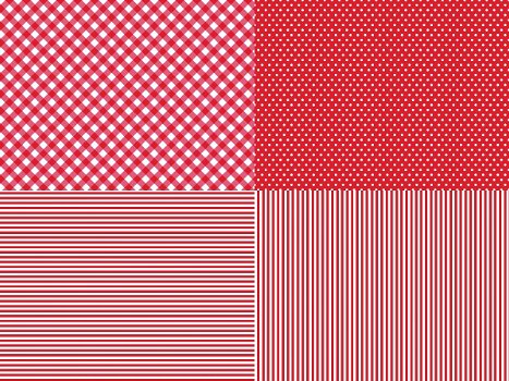 printables backgrounds DOTS red uitprintbare achtergronden stippeltjes rood - 2