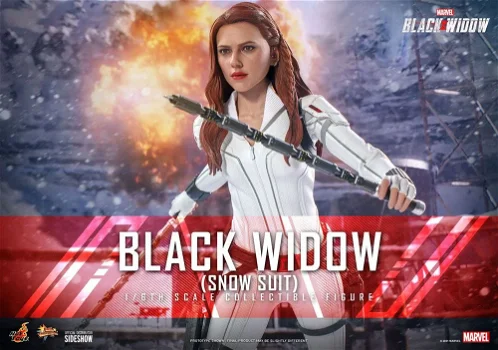 HOT DEAL Hot Toys Black Widow Snow Suit MMS601 - 3