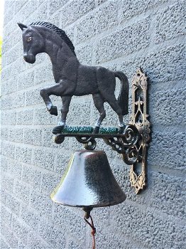 bel -Paard - gietijzer-paard-paardenbel-deurbel-huis bel - 0