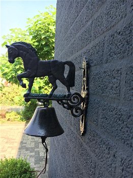 bel -Paard - gietijzer-paard-paardenbel-deurbel-huis bel - 1