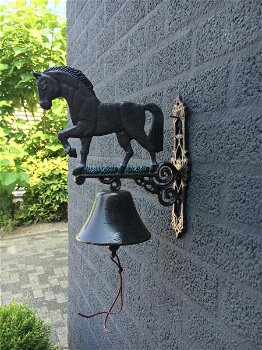 bel -Paard - gietijzer-paard-paardenbel-deurbel-huis bel - 2