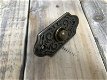 Deurbel uit oud messing - platte deurbel - 2 - Thumbnail