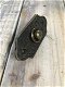 Deurbel uit oud messing - platte deurbel - 4 - Thumbnail