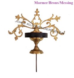 = Klokstel ornament = oud =45020