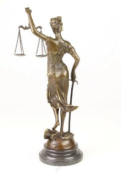 beeld- Vrouwe Justitia-brons-beeld-decoratie-brons-deco - 2