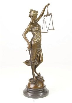 beeld- Vrouwe Justitia-brons-beeld-decoratie-brons-deco - 4