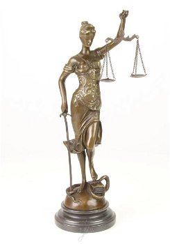 beeld- Vrouwe Justitia-brons-beeld-decoratie-brons-deco - 5