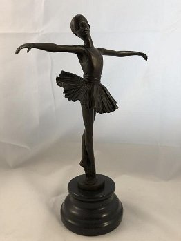 bronzen beeld van een balletdanser-ballet-brons-beeld - 1