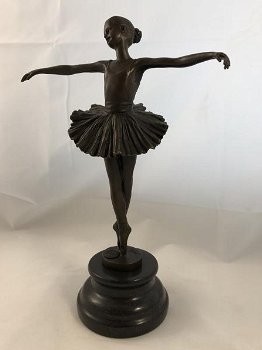 bronzen beeld van een balletdanser-ballet-brons-beeld - 2