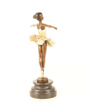 Een bronzen beeld van een balletdanseres-brons -KADO - 5