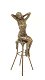 beeld van een Dame op barkruk-brons-beeld - kado - 6 - Thumbnail