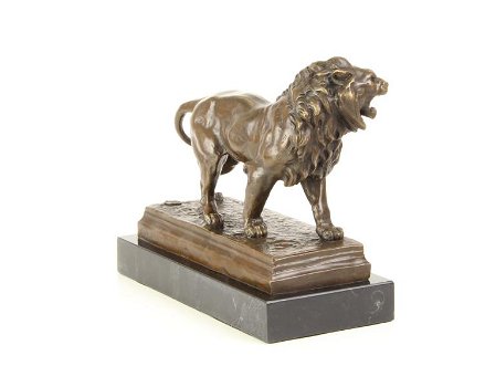bronzen beeld van een leeuw- brons -leeuw -beeld - kado - 5