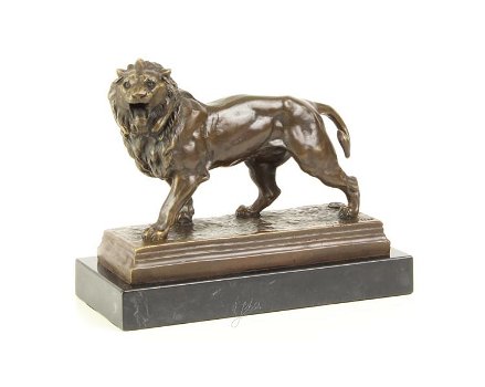bronzen beeld van een leeuw- brons -leeuw -beeld - kado - 7