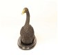Een bronzen beeld van een zwaan - zwaan-brons -beeld - 2 - Thumbnail