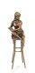 brons beeld- zwoele dame op barkruk-brons -beeld-pikant - 5 - Thumbnail