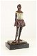 Een bronzen sculptuur van een danseresje- danseres - 0 - Thumbnail
