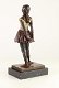 Een bronzen sculptuur van een danseresje- danseres - 4 - Thumbnail