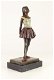 Een bronzen sculptuur van een danseresje- danseres - 7 - Thumbnail