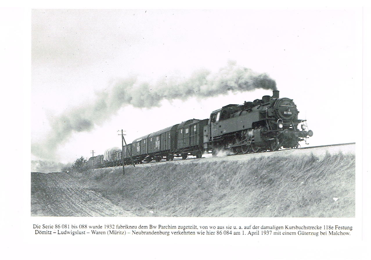lokomotief serie 86-081 tot 088 kreeg in 1932 bw parchim mee (9)