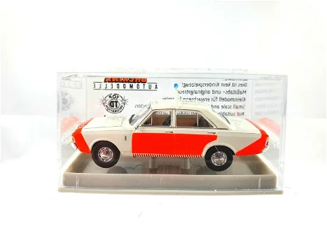 1:87 Brekina 19411 Ford Taunus 17m P7b Rijkspolitie NL 1968-1971 - 0