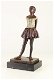 Een bronzen sculptuur van een danseresje- danseres - 1 - Thumbnail