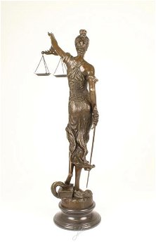 Een XLfors bronzen beeld- Vrouwe Justitia-brons-beeld - 2