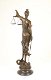 Een XLfors bronzen beeld- Vrouwe Justitia-brons-beeld - 2 - Thumbnail