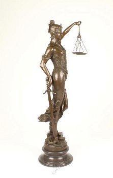 Een XLfors bronzen beeld- Vrouwe Justitia-brons-beeld - 3