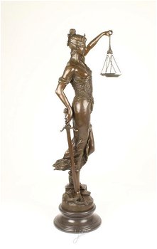 Een XLfors bronzen beeld- Vrouwe Justitia-brons-beeld - 5