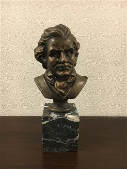 Ludwig van Beethoven, metaal, brons-look -beethoven - 2