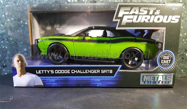 Dodge Challenger Off Road F&F groen 1:24 Jada - 0