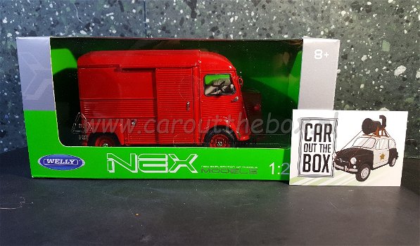 Citroen type HY rood 1:24 Welly - 4