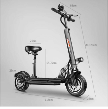 YOUPIN Q02 Folding Electric Scooter 500W Motor 48V/15Ah Batt - 2