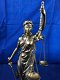 Prachtig beeld van Justitia, brons-look -vrouwe justitia - 2 - Thumbnail