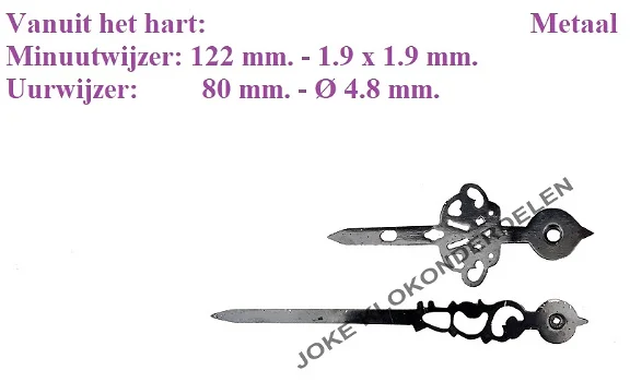 = Wijzers = staande klok =45056 - 0